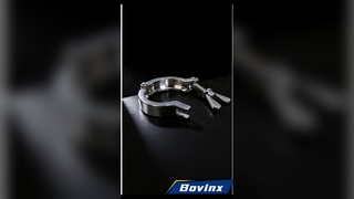 Pince hygiénique en acier inoxydable 04/316L avec rainure intérieure polie ultra-lisse et Quick I sans outil