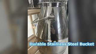 Seau de traite en acier inoxydable 20-98L de qualité alimentaire