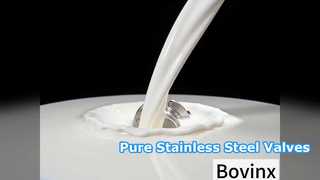 Vannes en acier inoxydable Bovinx pour la pureté