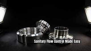 Vanne papillon à pince hygiénique pour l'alimentation pharmaceutique