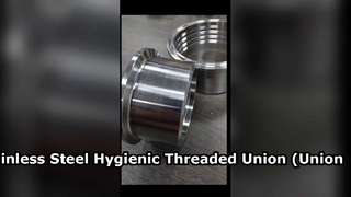 Union filetée hygiénique en acier inoxydable (connecteur union)