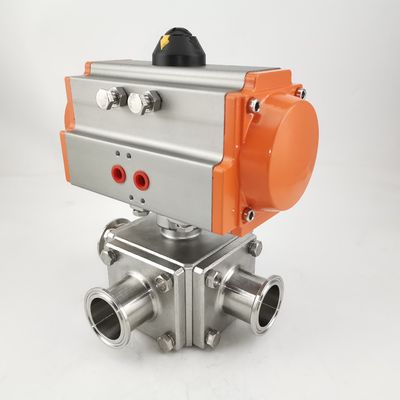 Un bon prix. Pneumatique à commande de boule soupapes en acier inoxydable en ligne