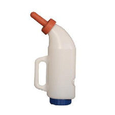 Un bon prix. Lait bouteille en plastique pour bétail utilisation de vache avec mamelons en caoutchouc en ligne