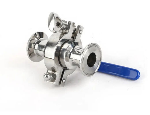 Un bon prix. SS304 S/s 316 Tri-clampe soupape à bille à sens unique sanitaire de qualité alimentaire trois pièces 3A CE en ligne