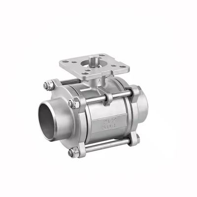 Un bon prix. Ventilateur à bille en acier inoxydable soudé en 3 pièces de 1/2 à 4 pouces 1000WOG en ligne