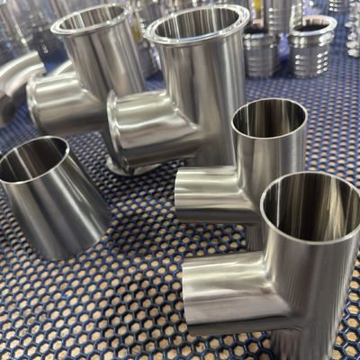 Sanitary Hygienic SS316L Tee Weld Fitting Food Grade ASME BPE for Bioprocessing and Pharmaceutical