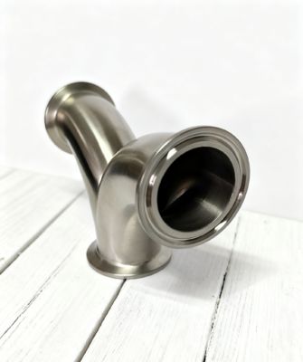 Tri Clamp Stainless Steel Y Pipe Fittings 3A Certified Ss 304 food standard